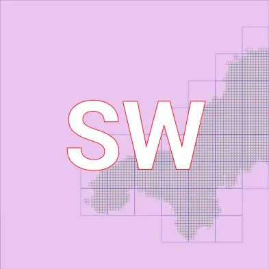 A map of the SW 100km map square